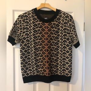 Anthropologie Maeve animal print sweater